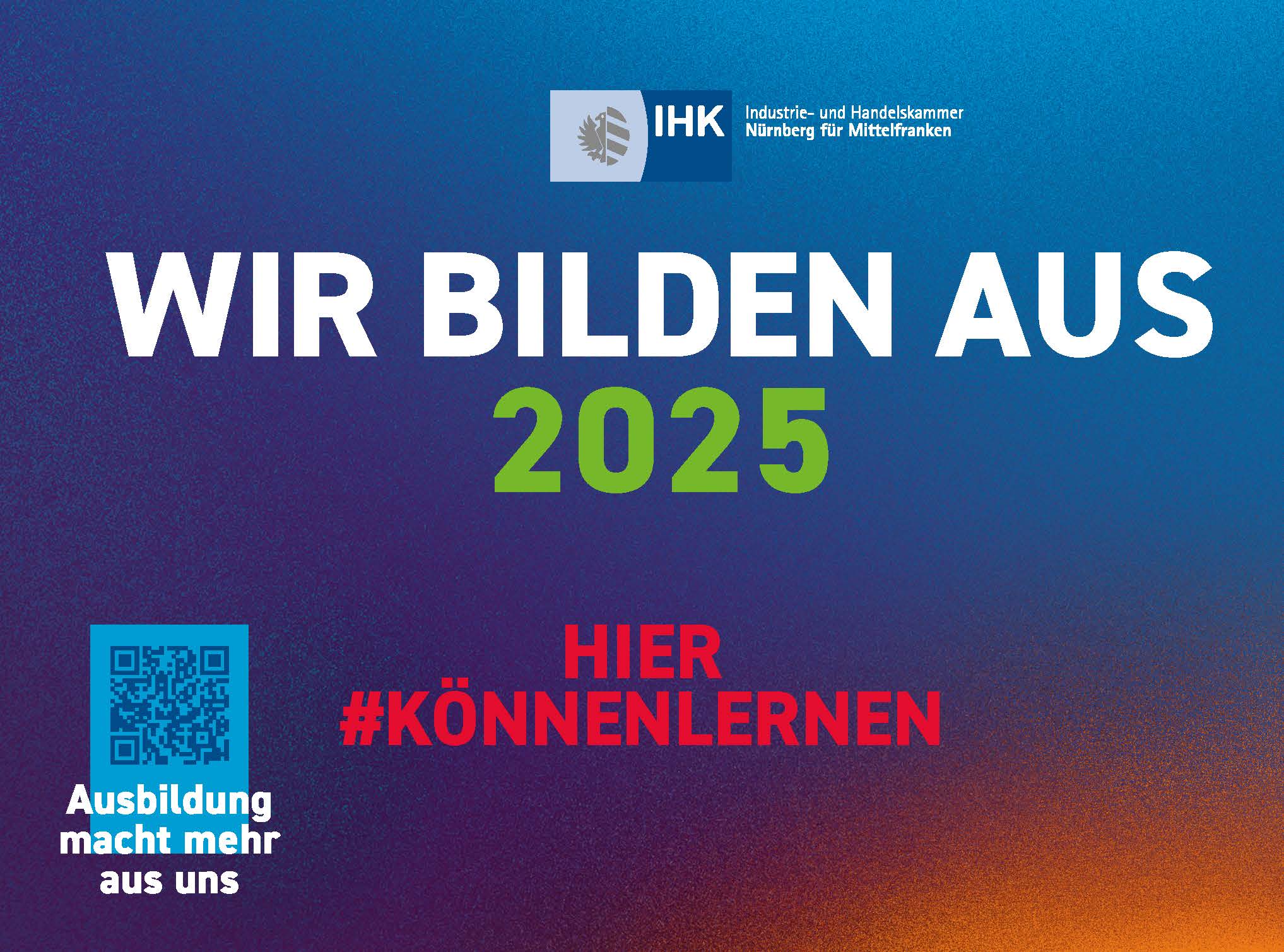 alt="Wir bilden aus 2025 Hier #könnenlernen"